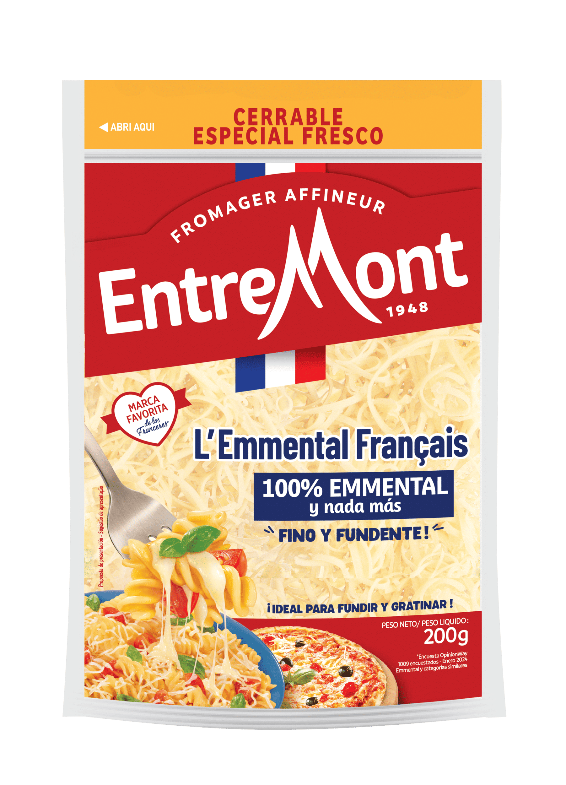 Râpé EMMENTAL 200G ZIP – Espagne (1)